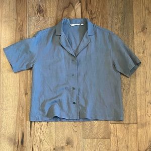 Uniqlo - Linen blend short sleeve shirt - size XS